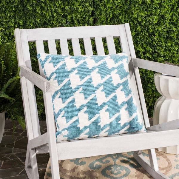 Safavieh Safavieh Hanne Houndstooth Pillow - Celadon/Ivory