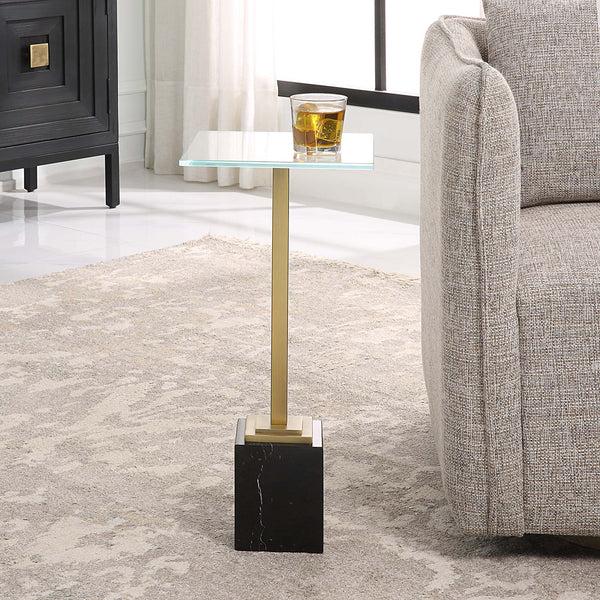 Safavieh Home Decor Black Marble Accent Table