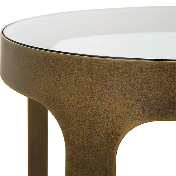 Safavieh Home Decor Brushed Gold Accent Table