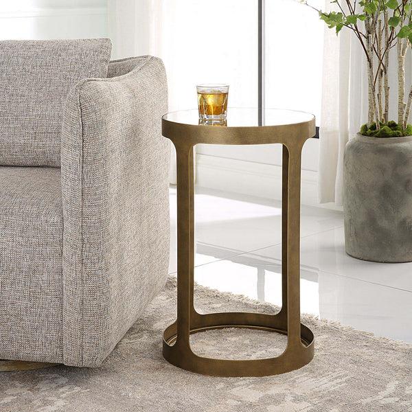 safavieh Home Decor Brushed Gold Accent Table
