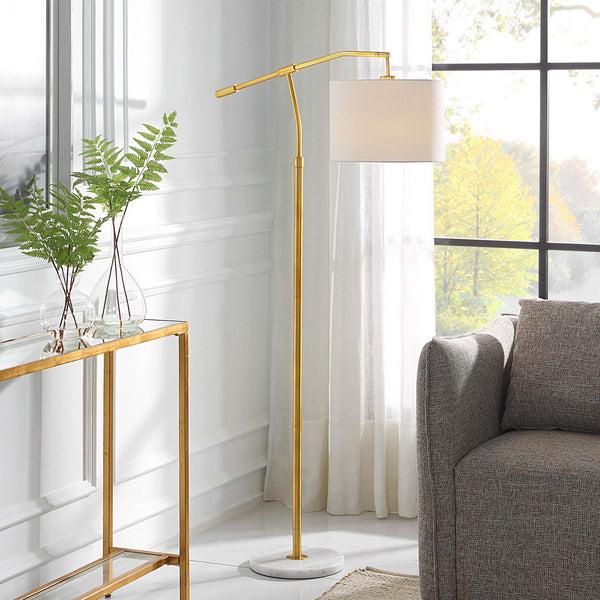 Safavieh Home Decor Floor Lamp - Gold/White