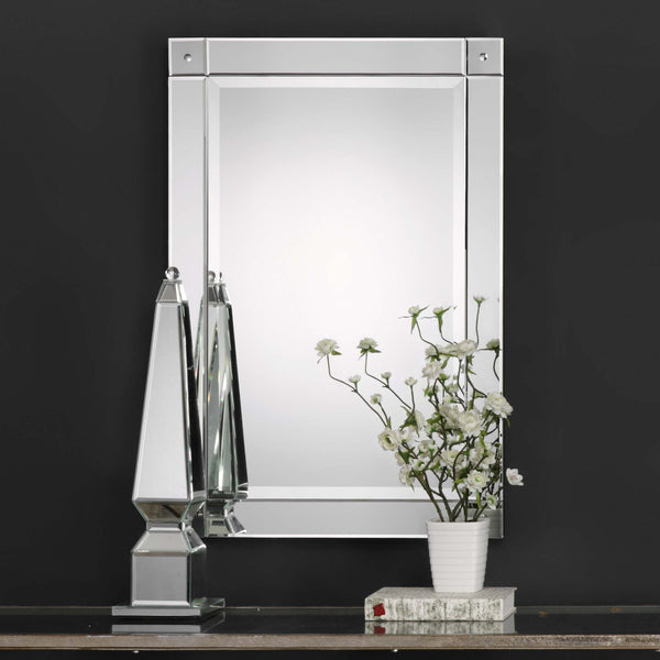 safavieh Home Decor Frameless Beveled Mirror