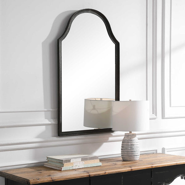 Safavieh Home Decor Hammered Metal Mirror - Black