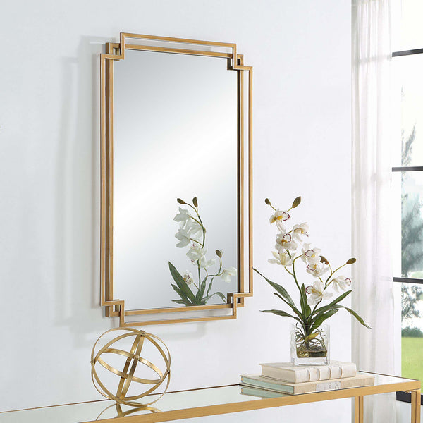 Safavieh Home Decor Mirror Brushed Gold