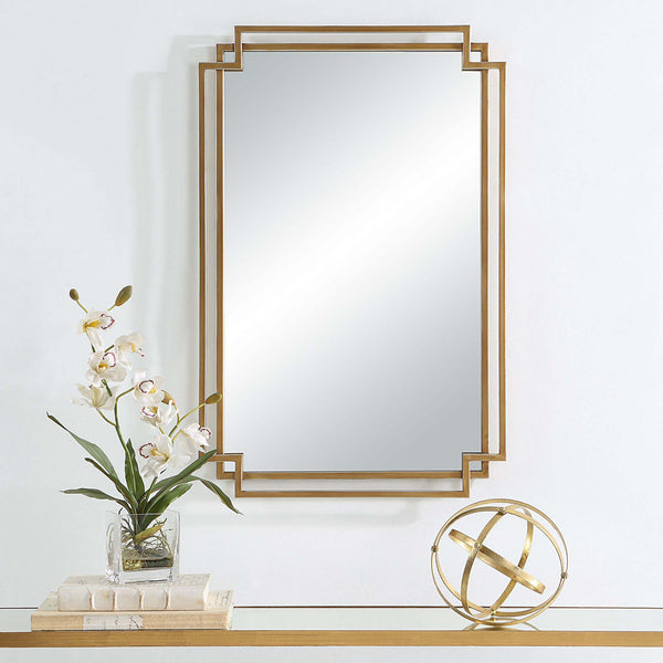 Safavieh Home Decor Mirror Brushed Gold