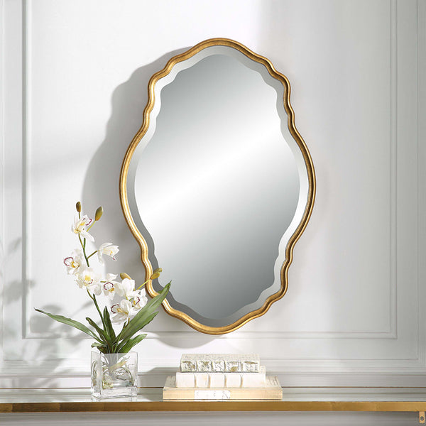 Safavieh Home Decor Mirror - Gold With Amber Glaze