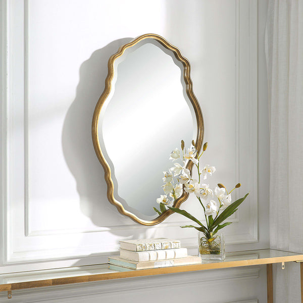 Safavieh Home Decor Mirror - Gold With Amber Glaze