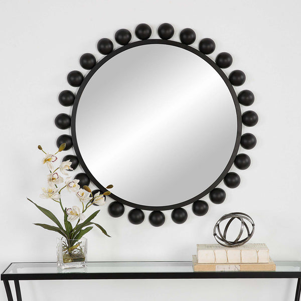 Safavieh Home Decor Mirror Matte Black Finish