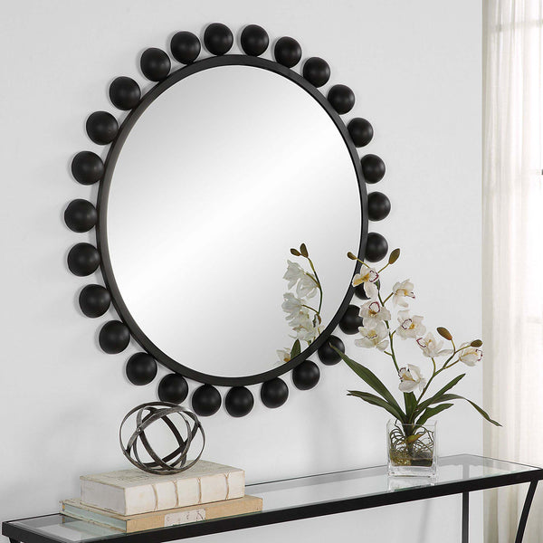 Safavieh Home Decor Mirror Matte Black Finish