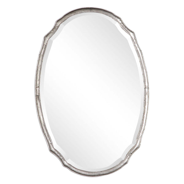 safavieh Home Decor Mirror - Silver Hammered Finish