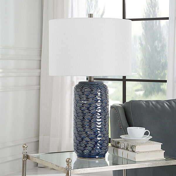 Safavieh Home Decor Table Lamp Blue Ceramic Base