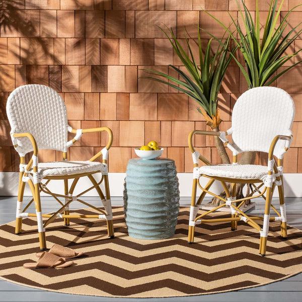 Safavieh Safavieh Hooper Indoor/Outdoor Stacking Armchair - White (Set Of 2)