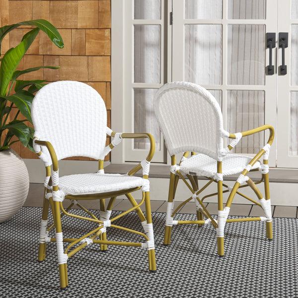 Safavieh Safavieh Hooper Indoor/Outdoor Stacking Armchair - White (Set Of 2)