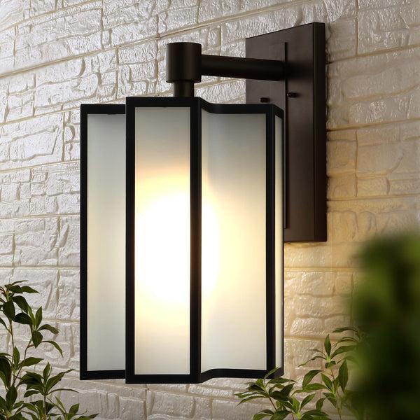 Safavieh Safavieh Hyla Outdoor Wall Sconce/Black - Black / White