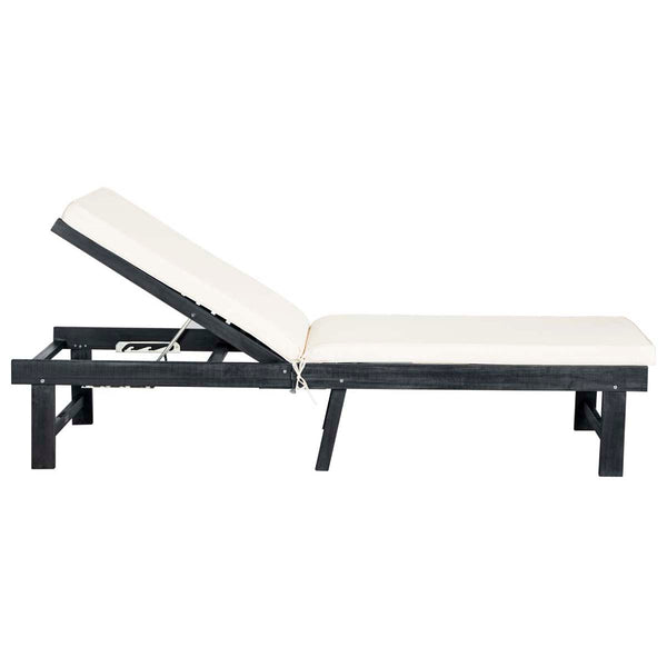 Safavieh Safavieh Inglewood Chaise Lounge Chair - Dark Slate Gray / Beige