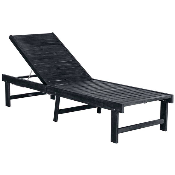Safavieh Safavieh Inglewood Chaise Lounge Chair - Dark Slate Gray / Beige
