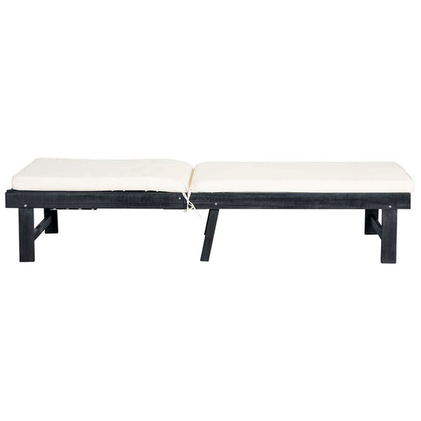 Safavieh Safavieh Inglewood Chaise Lounge Chair - Dark Slate Gray / Beige