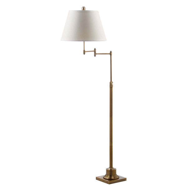 safavieh Safavieh Ingram 68.5 Inch H Adjustable Swivel Floor Lamp - Brass