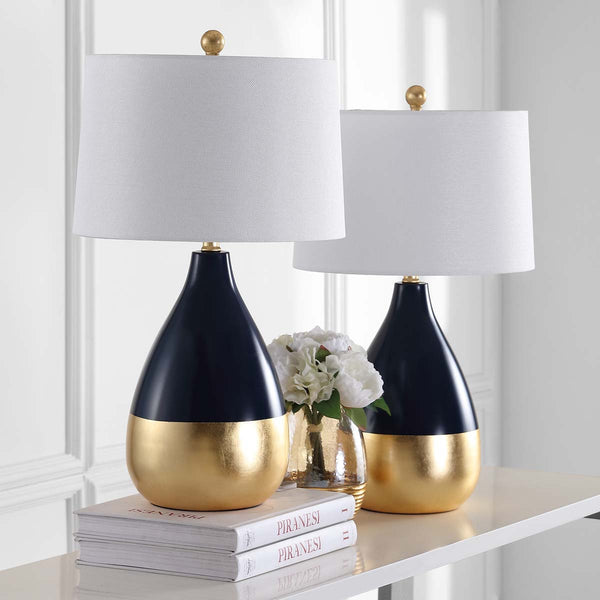 Safavieh Safavieh Kingship 24 Inch H Navy And Gold Table Lamp-Navy/Gold (Set Of 2)