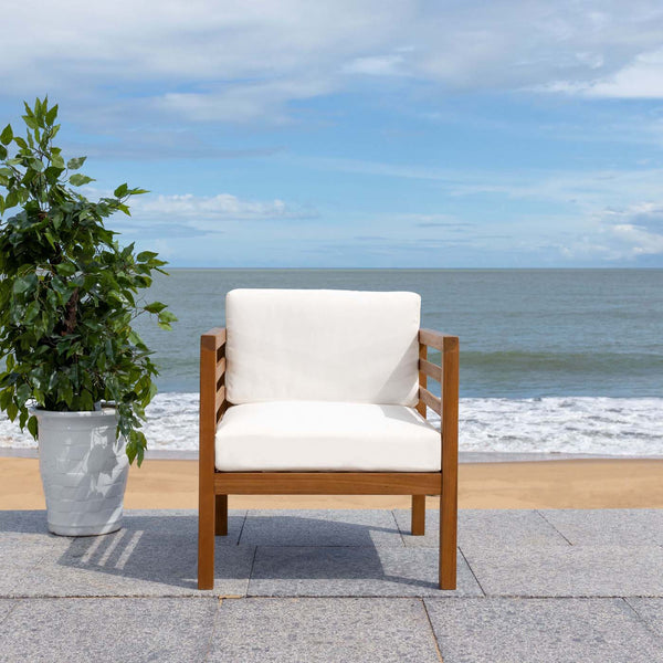 Safavieh Safavieh Kinnell Outdoor Armchair - Natural / Beige