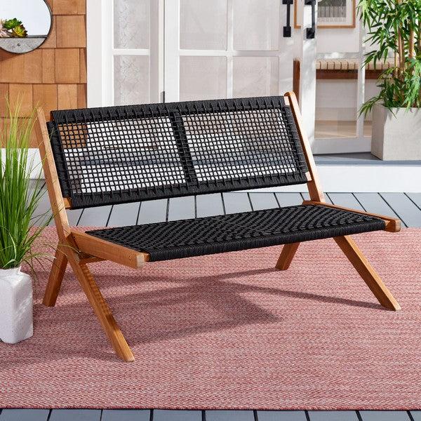 Safavieh Safavieh Kobina Outdoor Bench - Natural / Black
