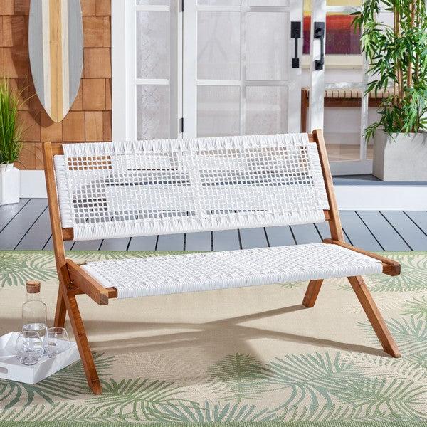 Safavieh Safavieh Kobina Outdoor Bench - Natural / White