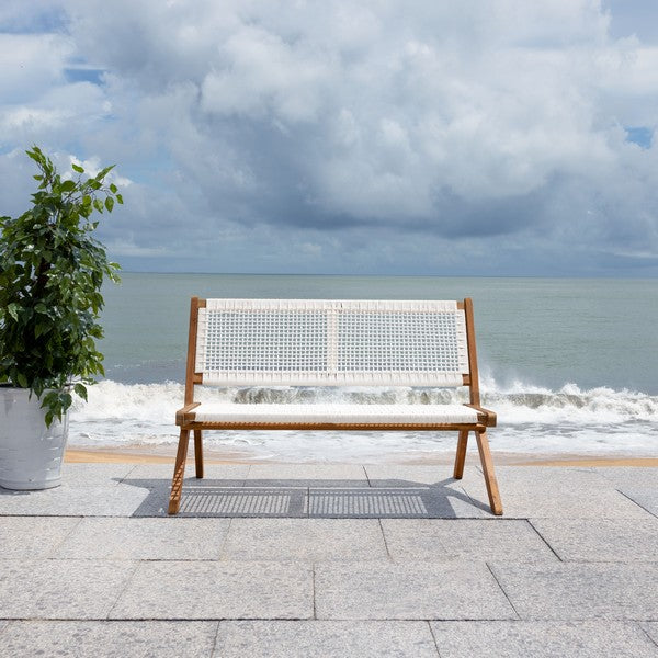 Safavieh Safavieh Kobina Outdoor Bench - Natural / White