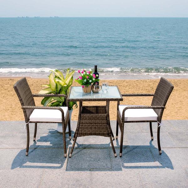 Safavieh Safavieh Laban Bistro Set - Grey Brown / White
