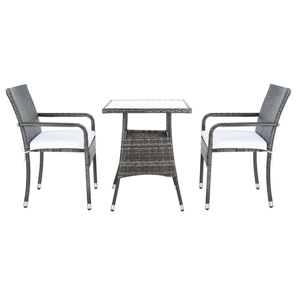 Safavieh Safavieh Laban Bistro Set - Grey Brown / White