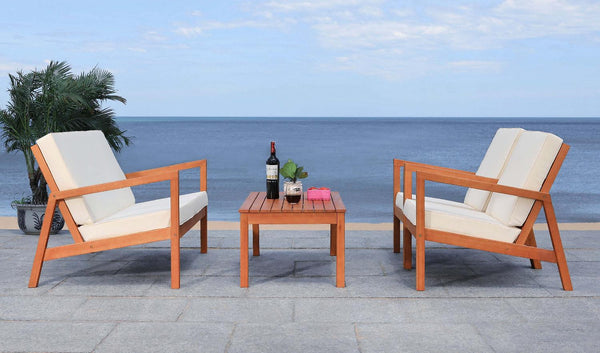 Safavieh Safavieh Larence 4 Pc Living Set - Natural/Beige