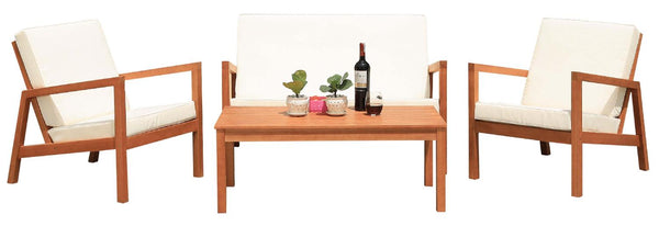 safavieh Safavieh Larence 4 Pc Living Set - Natural/Beige