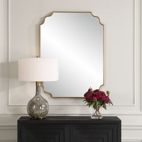 Safavieh Lennyn Gold Vanity Mirror | Uttermost - 09987