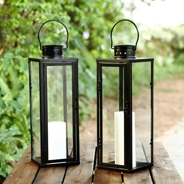 Safavieh Safavieh Lorient Outdoor Lantern - Black (Set Of 2)