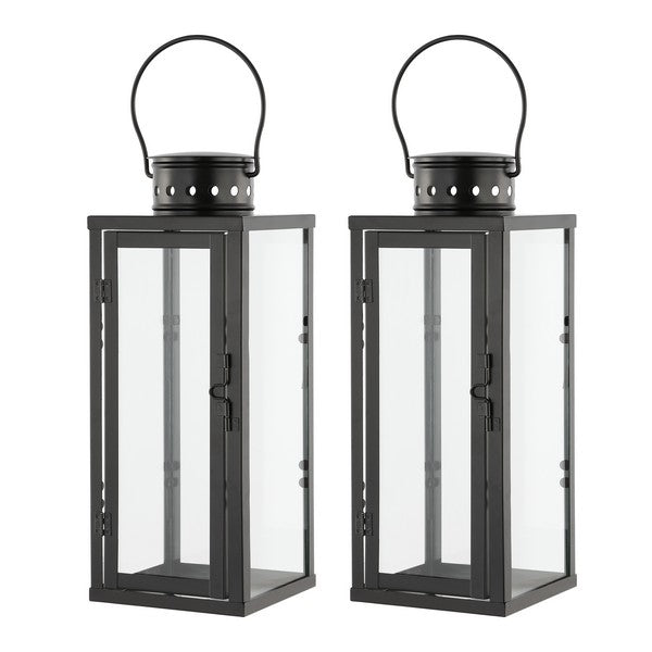 safavieh Safavieh Lorient Outdoor Lantern - Black (Set of 2)