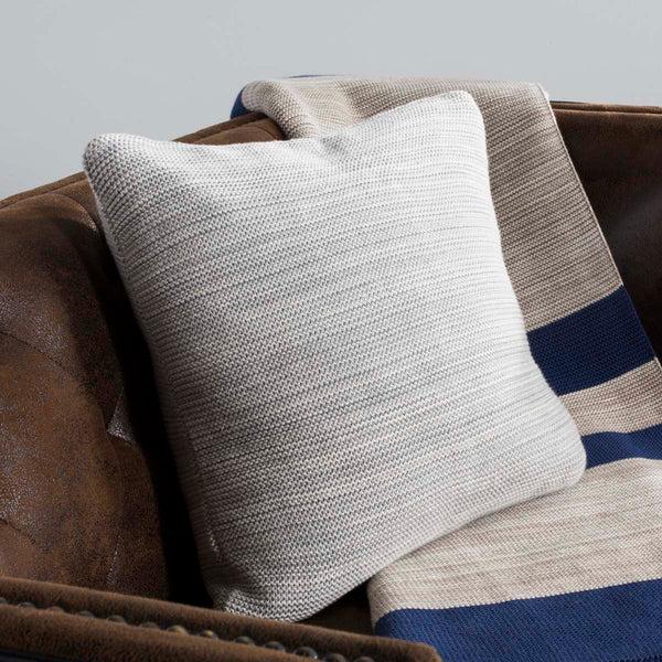 Safavieh Safavieh Loveable Knit Pillow - Light Grey/Natural