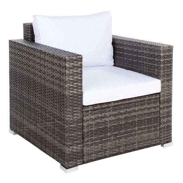 Safavieh Safavieh Machie 4 Piece Living Set - Grey Brown / White