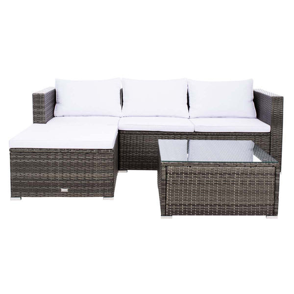 safavieh Safavieh Madalina Living Set - Grey Brown / White
