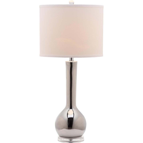 Safavieh Safavieh Mae 30.5 Inch H Long Neck Ceramic Table Lamp - Silver