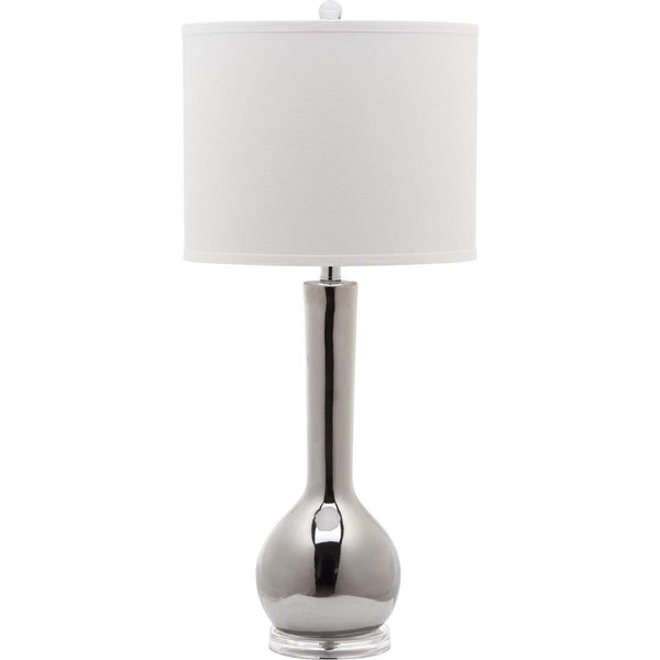 safavieh Safavieh Mae 30.5 Inch H Long Neck Ceramic Table Lamp - Silver