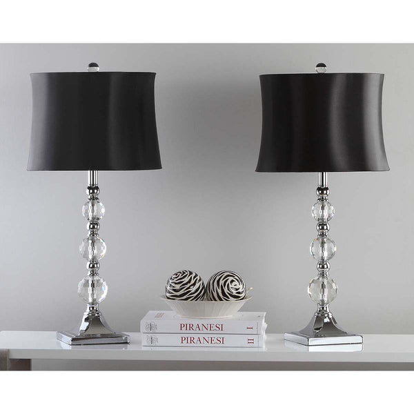 safavieh Safavieh Maeve 28 Inch H Crystal Ball Lamp-Clear (Set of 2)