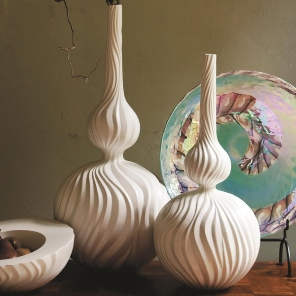 Safavieh Magura Vase-Snow-Lg | Global Views - 1846