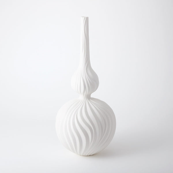 safavieh Magura Vase-Snow-Lg | Global Views - 1846