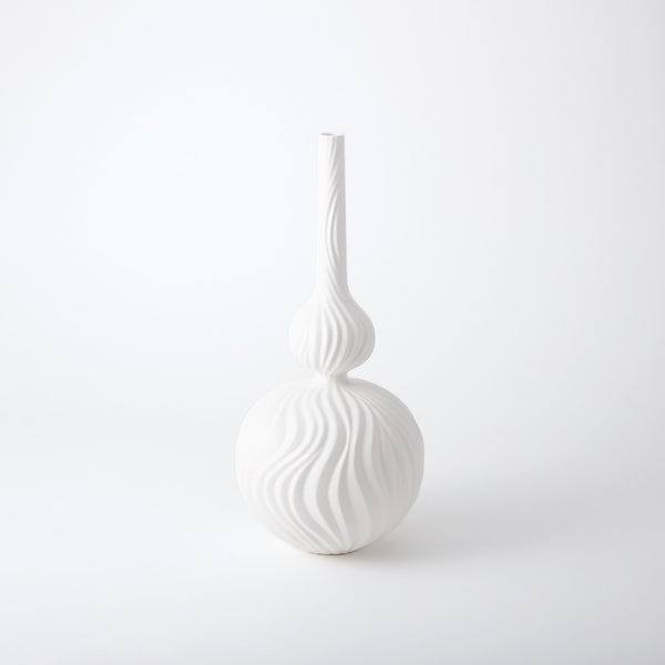 safavieh Magura Vase-Snow-Med | Global Views - 1847