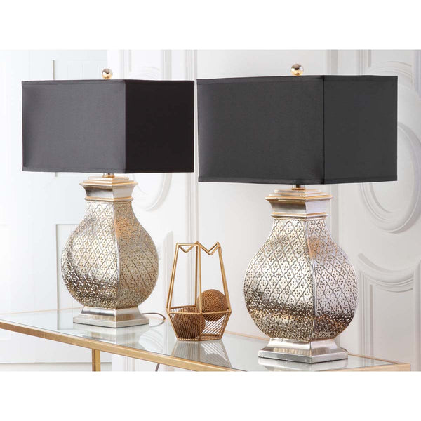 Safavieh Safavieh Malaga 29 Inch H Silver Table Lamp-Antique Silver (Set Of 2)