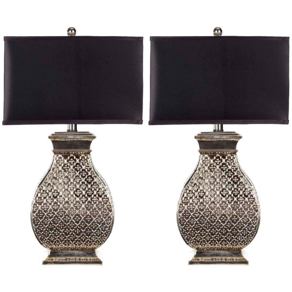 safavieh Safavieh Malaga 29 Inch H Silver Table Lamp-Antique Silver (Set of 2)