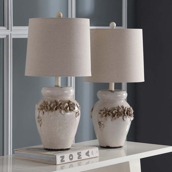Safavieh Safavieh Marquesa 24 Inch H Vase Lamp-Cream (Set Of 2)