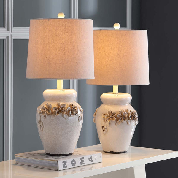 Safavieh Safavieh Marquesa 24 Inch H Vase Lamp-Cream (Set Of 2)