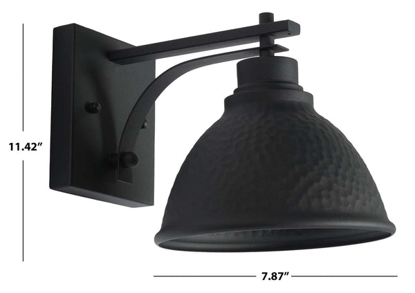 Safavieh Safavieh Melila Outdoor Wall Sconce - Black (Set Of 2)