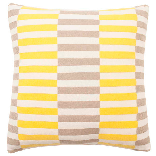 safavieh Safavieh Multi Blocks Pillow - Stone Yellow Natural