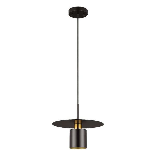 safavieh Safavieh Mynoby 11.75 Inch Extendable Pendant - Black / Brass